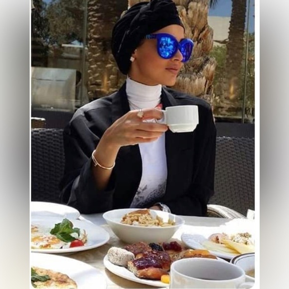 Lavender Purple Stretch Turban African Head Wraps Scarf Soft for Locs Braids - Picture 3 of 6